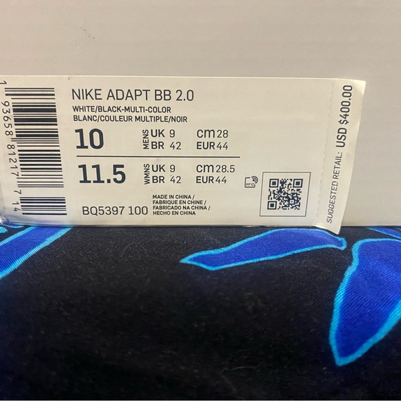 Nike Adapt 2.0 BB Men’s size 10 Self lacing smart sneakers!deadstock - Picture 6 of 14
